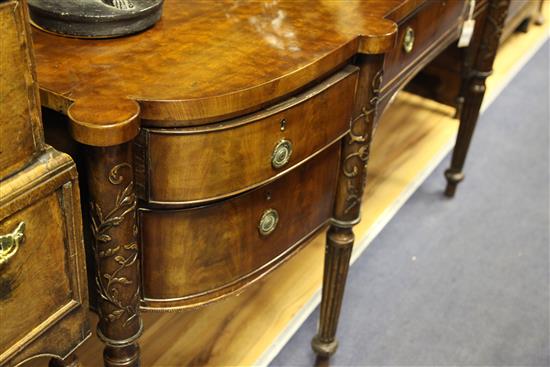 A George III mahogany sideboard, W.7ft 1in. H.3ft